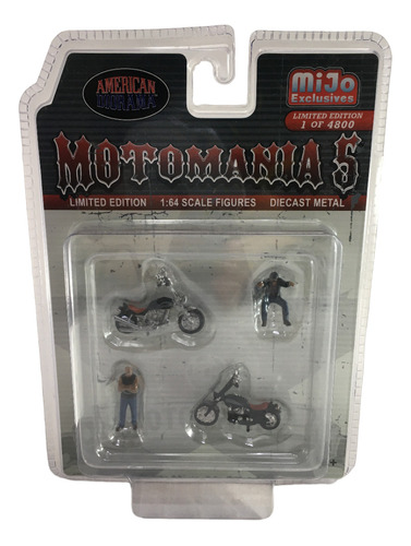 Mijo Exclusives 1/64 American Diorama Motormania 5 Set De 4