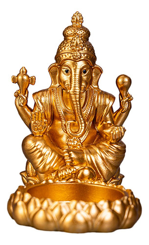 Candelabro Votivo De Resina Con Forma De Elefante Ganesha He