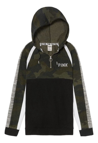 Victoria's Secret Pink Hoodie De Algodón Premium