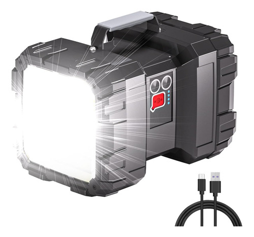 Linterna De Reflector Led Recargable Súper Potente