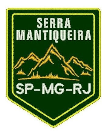 Patch Bordado Serra Mantiqueira  (moto, Viagem, Turismo)