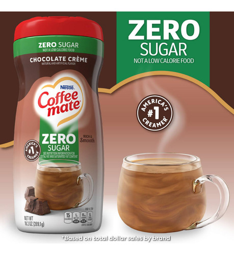 Crema Para Café Coffee Mate Zero Sugar Chocolate Creme, 2 Ud