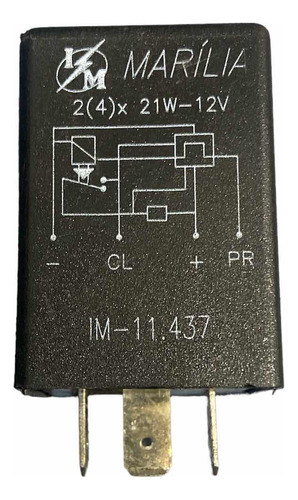 Relé Pisca Seta 04 Terminais Fiat 147 Uno Renault Peugeot