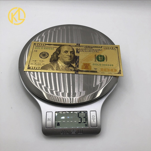 7 Billetes Dorados De Dolares - Coleccionables En Pan De Oro