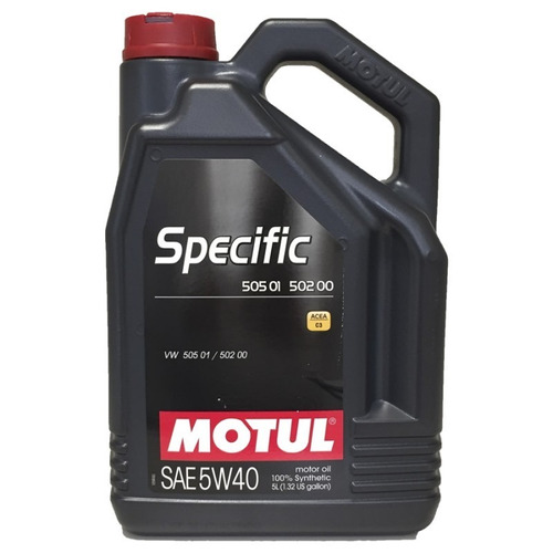 Envío Aceite Motul Specific 505 5w40 X5l -100 % Sintético- Tdi Vw Audi- Original