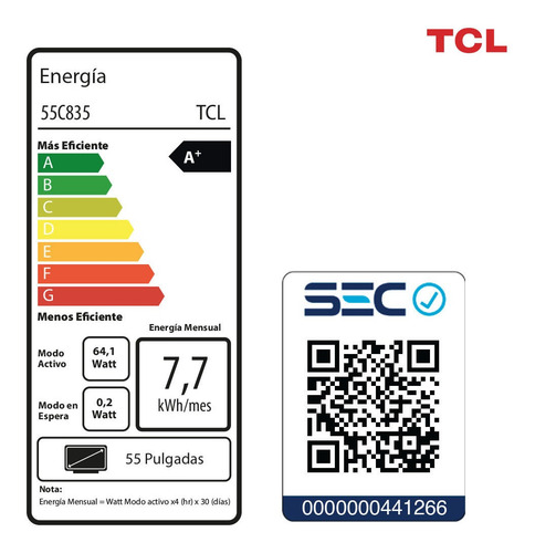 Imagen 12 de 12 de Qled 55 Tcl 55c835 Miniled 4k Hdr Smart Tv Google Tv