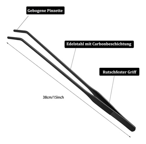 Pinzas Para Acuario De Acero Inoxidable Kit Herramientas
