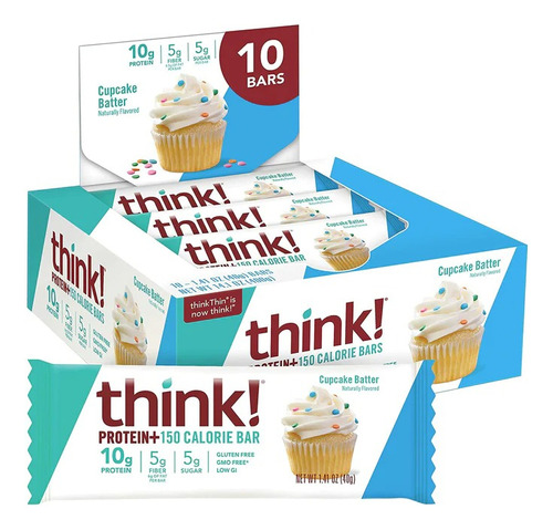 Think Thin - Barras Proteicas Sabor Crema De Pastelillo 400g