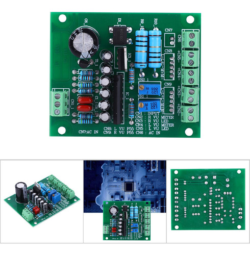 Placa Controladora Estéreo Vu Meter Ac 12 V, Amplificador Db
