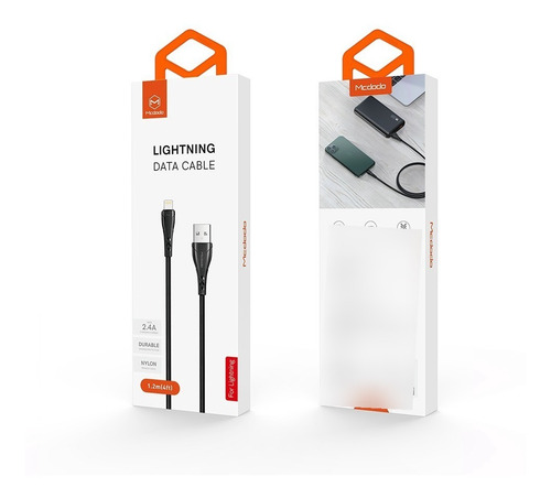 Imagen 5 de 6 de Cable Corto Lightning Carga Rapida 20 Cm