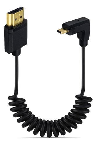 Cable Enrollado Micro Hdmi A Hdmi, 1,2 M, Alta Definición