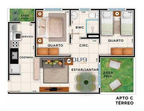 Apartamento Com 2 Dormitórios À Venda, 47 M² Por R$ 170.000,00 - Serrinha - Fortaleza/ce - Ap1065