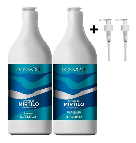 Extrato De Mirtilo Shampoo E Condicionador 1l Lowel +válvula