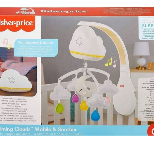 Imagen 6 de 6 de Móvil De Nubes Calmantes 2 En 1 Marca Fisher Price
