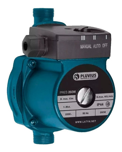 Bomba Presurizadora Pluvius Pres 260w Mayor Presion 3 Baños