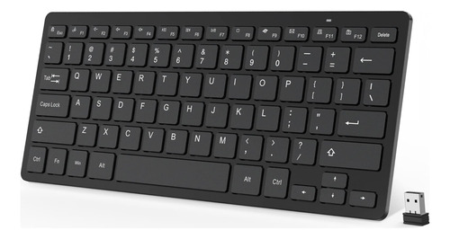 Omoton Teclado Inalambrico, Teclado Ultrafino De 2.4 G, Port