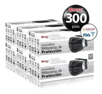 Comprar Best Trading cubrebocas negro 300 piezas desechable termosellado tricapa con ajustador nasal oculto y tecnología ligera de filtrado efectivo