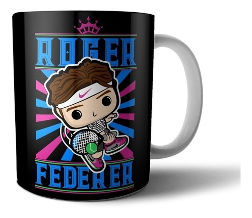 Taza - Tazón De Cerámica - Roger Federer (funko Pop)