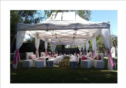 Imagen 7 de 10 de Alquiler Mesas Silla 1166951330 Gazebos Puf Pista De Baile