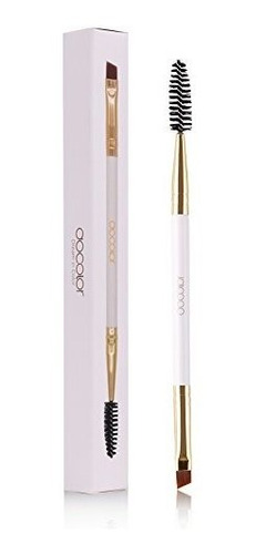 Duo Eyebrow Brush De Docolor, Professional Angled Eye Brow B