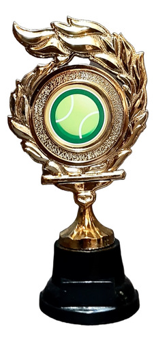 Trofeo Plástico Tenis Femenino Base Alta 18cm Souvenir
