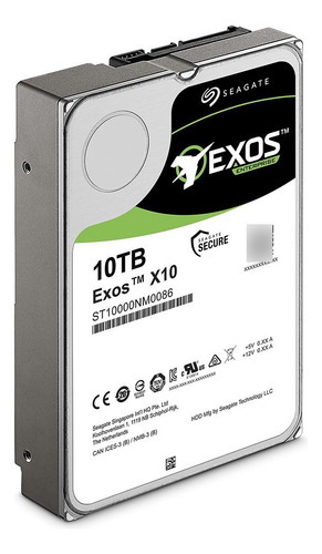 Hd Servidor Exos 7e10 10tb Seagate Sas 6gb/s 512e 4kn Sed 256mb 7200rpm 3.5