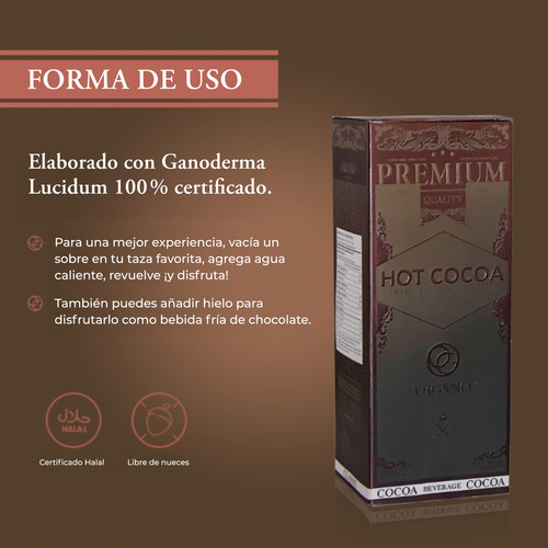 Organo | Hot Cocoa | Cacao En Polvo Molido Gourmet | Enrique