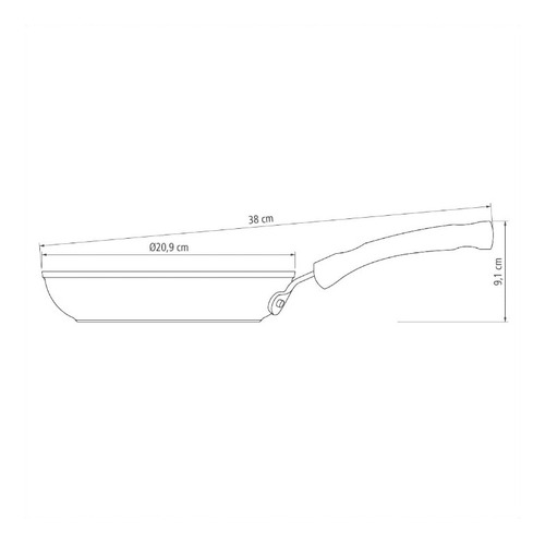 Sartén 20 Cm Aluminio Antiadherente Inducción Tramontina