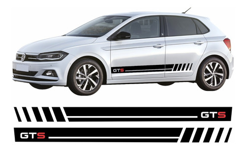 Adesivo Faixa Lateral Polo Virtus Golf Gts Carro Par Imp231