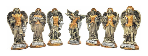 7 Arcángeles 10cm Bronce