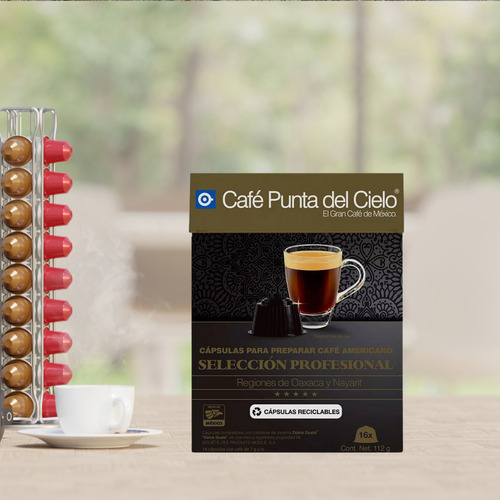 Cápsulas Café Punta Del Cielo Selección Profesional 16 Pzas