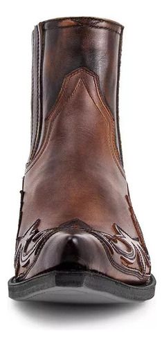 Botas De Vaquero Occidentales Unisex Botas Cortas De Cuero