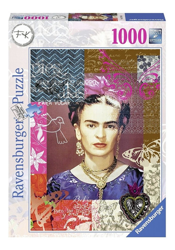 Imagen 1 de 3 de Puzzle 1000 Piezas Frida Kahlo Ravensburger 154135