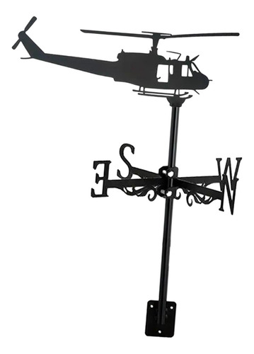 Estatuilla De Helicóptero, Veleta Decorativa Para