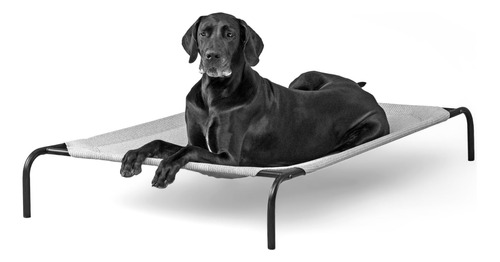 Coolaroo 474683 Cama Elevada Para Mascotas, Xl, Gris