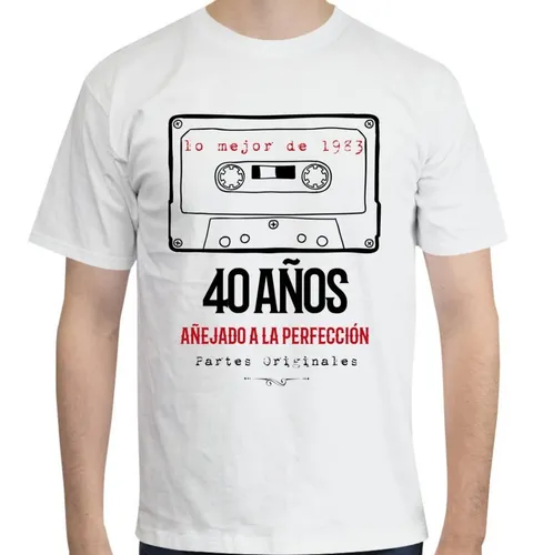 Playera Cumpleaños 40 Años Hombre Regalo 1981 Retro Vintage