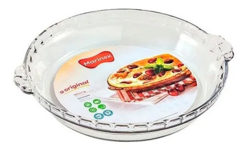 Set X 3 Molde Para Tarta Vidrio Templado Marinex 20/25/28cm