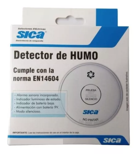 Detector De Humo Sica - Autonomo. Dispositivo ElectrÓnico De Alta  Tecnologia 