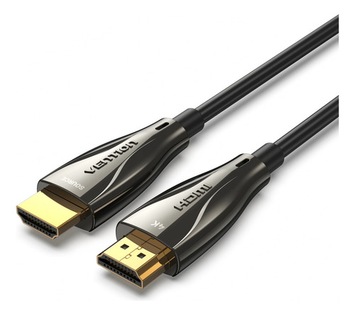 Cable Hdmi 2.0 Fibra Optica Vention - Certificado Profesional - 5 metros - Ultra HD 4k 60hz 18gbps - HDCP2.2 HDR - Para PC / Notebook / TV Proyector / MacBook / Consola - ALABJ