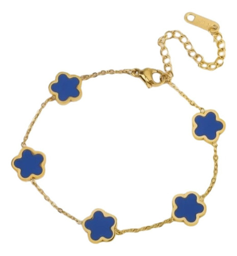 Set Collar, Aretes Y Pulsera Flor + Caja De Regalo