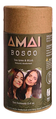 Desodorante Natural Desodorante Bosco Menta Y Tea Tree Amai