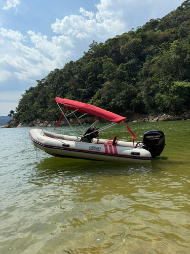 Bote Inflável 4,5m Com Motor De Popa Mercury 60hp Zero