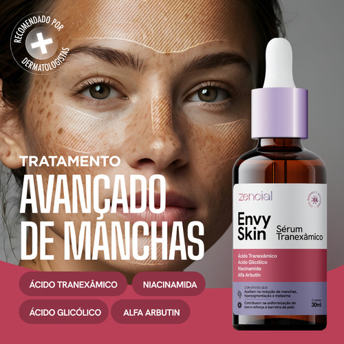 Sérum Facial Melasma E Acne Com Ácido Tranexâmico Acneica Noite