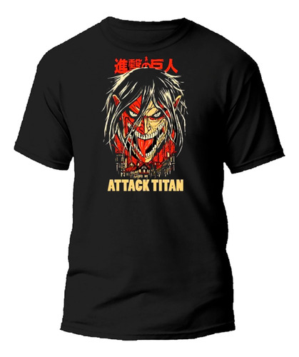 Remera Algodón 100% Anime Attack On Titan Sailor Moon 