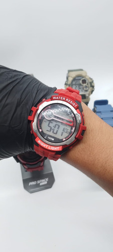 Reloj Digital Pro Space Alarma-luz-sumergible-cronometro Varios