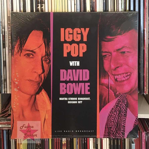 Vinilo Iggy Pop With David Bowie Live Chicago 1977 Eu Import