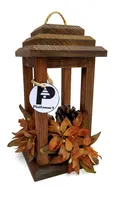 Comprar 16 Centros De Mesa Linterna Vela Madera Rústico Boda Eventos