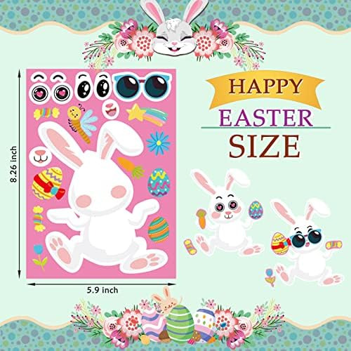 Aweelon 36 Pegatinas De Pascua Para Niños, Haz Tu Propia Peg