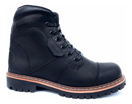 Botas Brahma En Cuero Negro Para Caballero