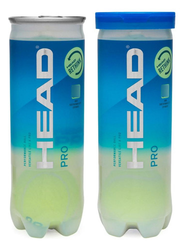 Bola De Tênis Head Pro Pack Com 02 Tubos